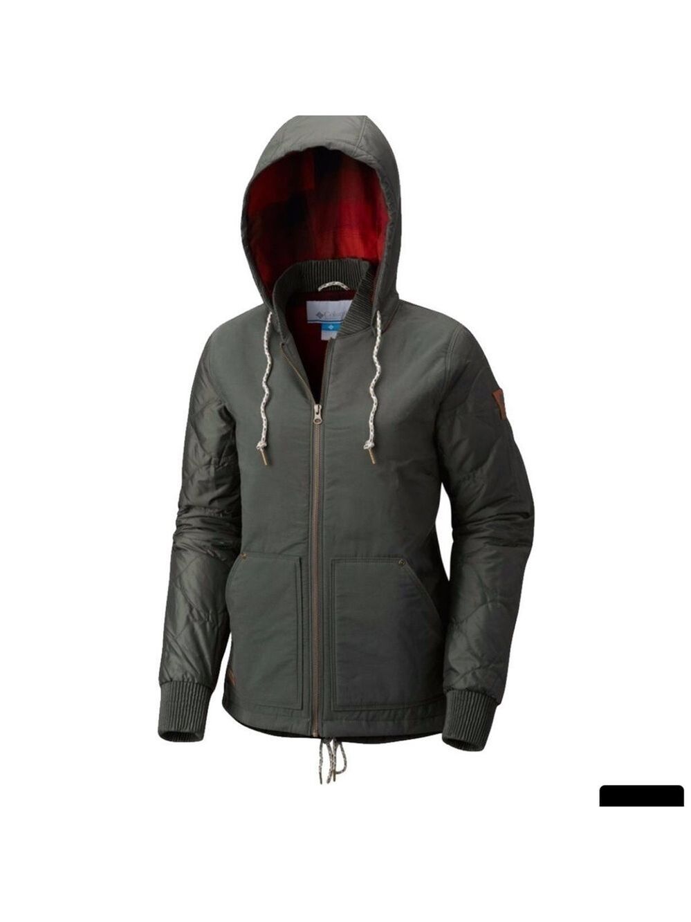 Columbia Bomber Jacket with removable hood, Small